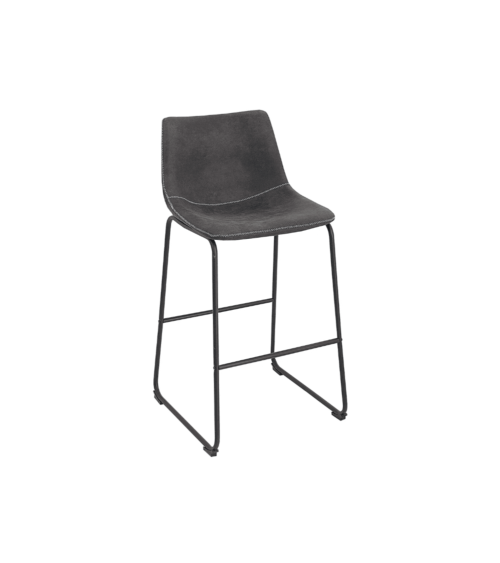 Tabouret/chaise de bar TEXAS cuir rouge