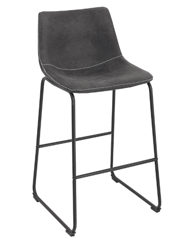 barkruk/stoel TEXAS rood leer