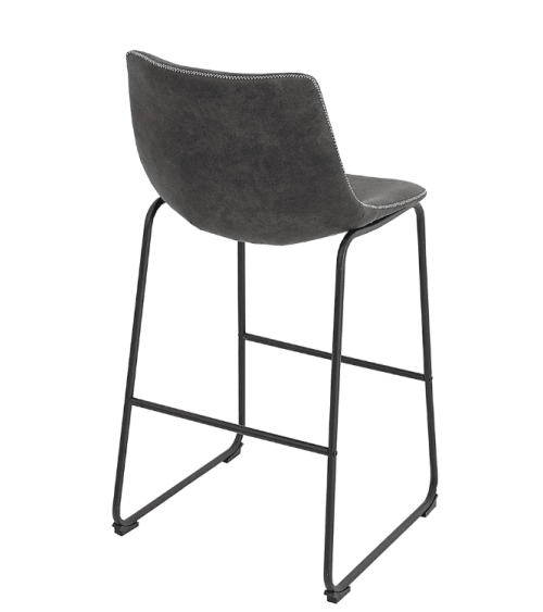 Tabouret/chaise de bar TEXAS cuir rouge