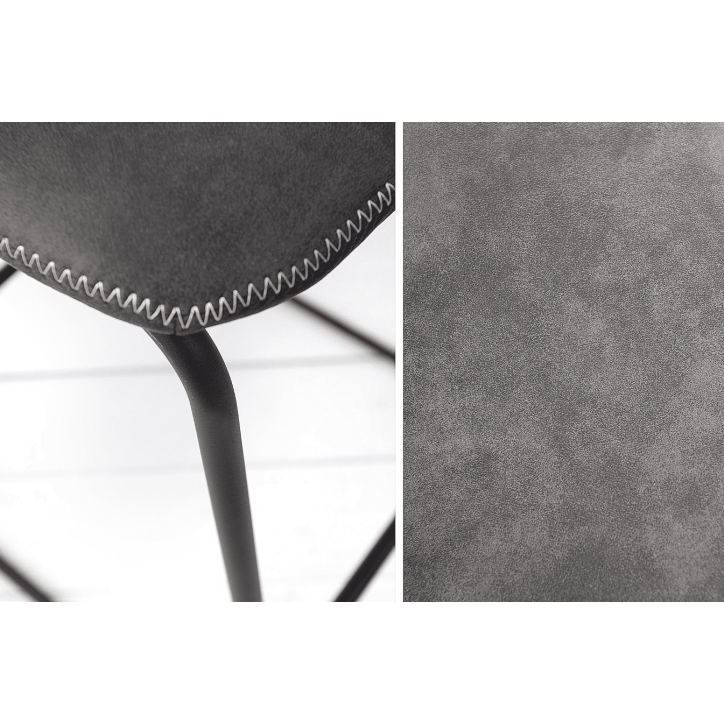 Silla alta DJANGO gris vintage