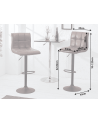 copy of Tabouret/chaise de bar TEXAS cuir rouge