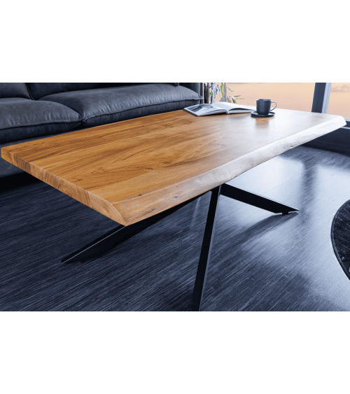 Mesa de centro MAMMUT de madera de acacia de 110 cm