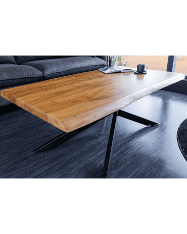 Mesa de centro MAMMUT de madera de acacia de 110 cm
