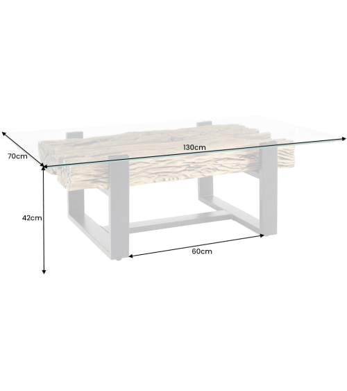 Mesa de centro - mesa de centro de design YAKAMOZ 90 cm - boutique demeuble design