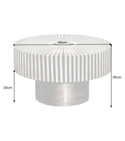 Mesa de centro - mesa de centro de design YAKAMOZ 90 cm - boutique demeuble design