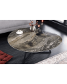 Mesa de centro MARVELOUS de 90 cm en cerámica color taupe y vidrio templado