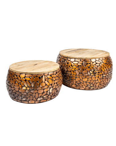 set de mesas STONE MOSAIC