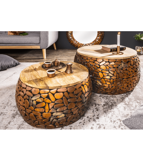 set de mesas STONE MOSAIC