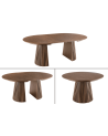 Mesa de comedor redonda extensible VALHALLA WOOD