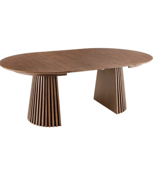 Tavolo da pranzo rotondo estensibile VALHALLA WOOD