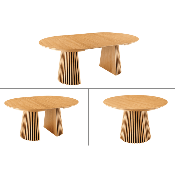 Tavolo allungabile rotondo VALHALLA WOOD