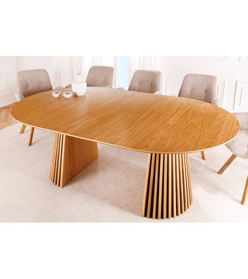 Mesa extensible redonda VALHALLA WOOD