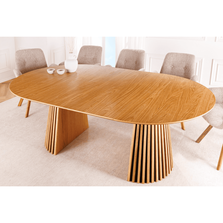 Mesa extensible redonda VALHALLA WOOD