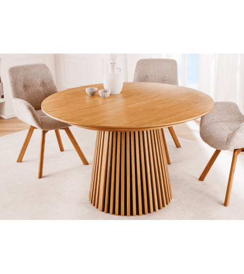 Mesa extensible redonda VALHALLA WOOD