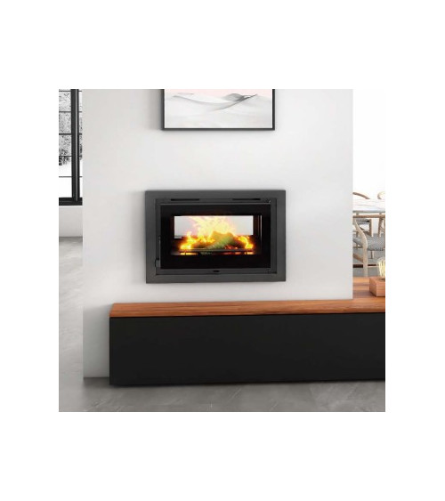 Poêle à bois double face avec bûcher - 18 KW