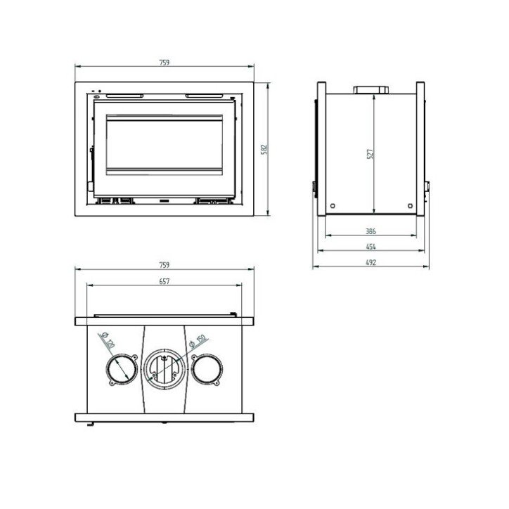 copy of Insert cheminée à bois AUVYS 10 kW