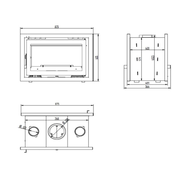 copy of Insert cheminée à bois AUVYS 10 kW