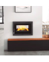 Stufa a legna bifacciale con portalegna Burgos - 18 KW