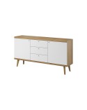 Buffet PRIMO chêne-blanc 160 x 83 cm