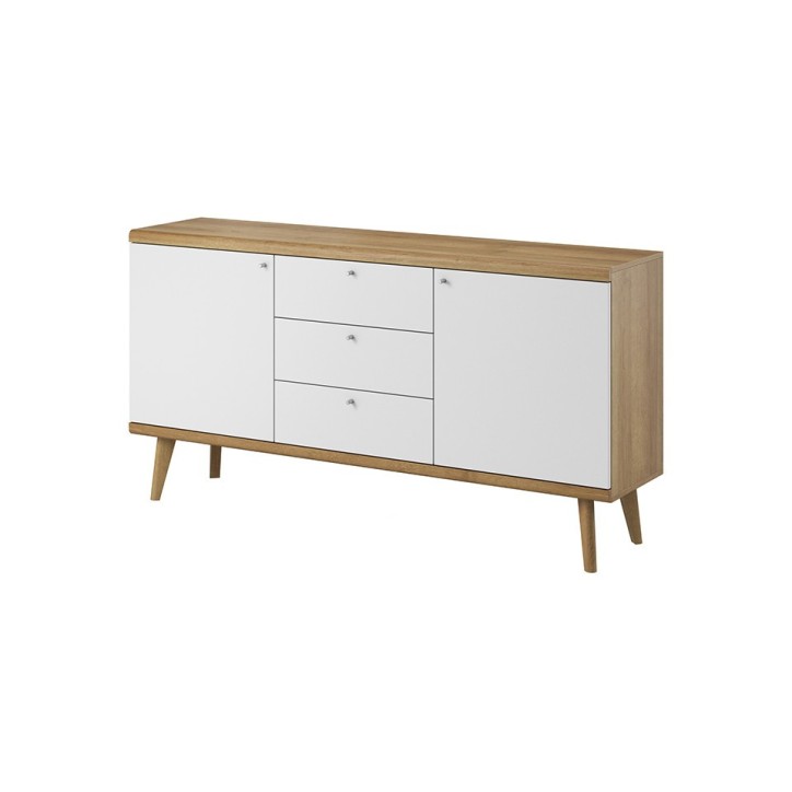 Buffet PRIMO chêne-blanc 160 x 83 cm
