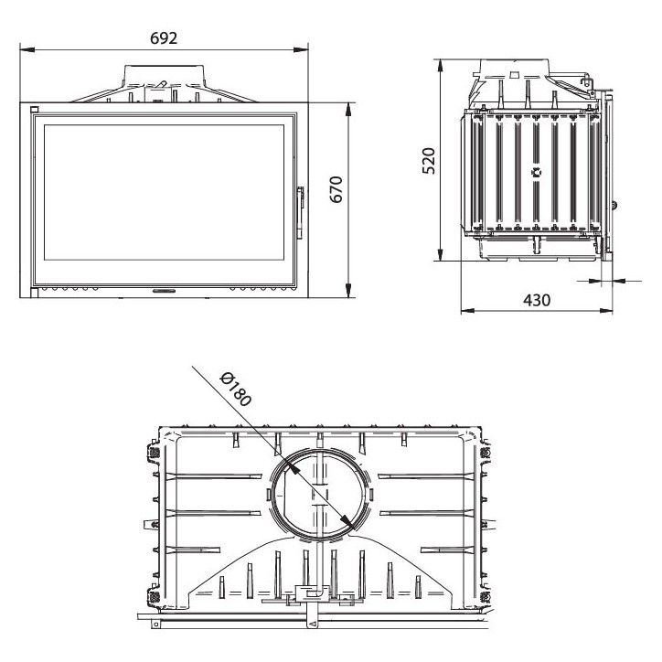 copy of Insert cheminée à bois AUVYS 10 kW