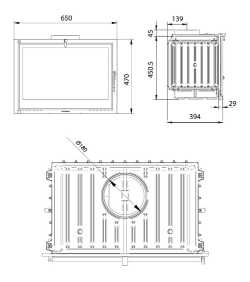 copy of Insert cheminée à bois AUVYS 10 kW