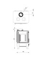 Stufa a legna L-SHORT straight-cook con clapet