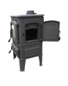 Estufa de leña L-SHORT straight-cook con clapet