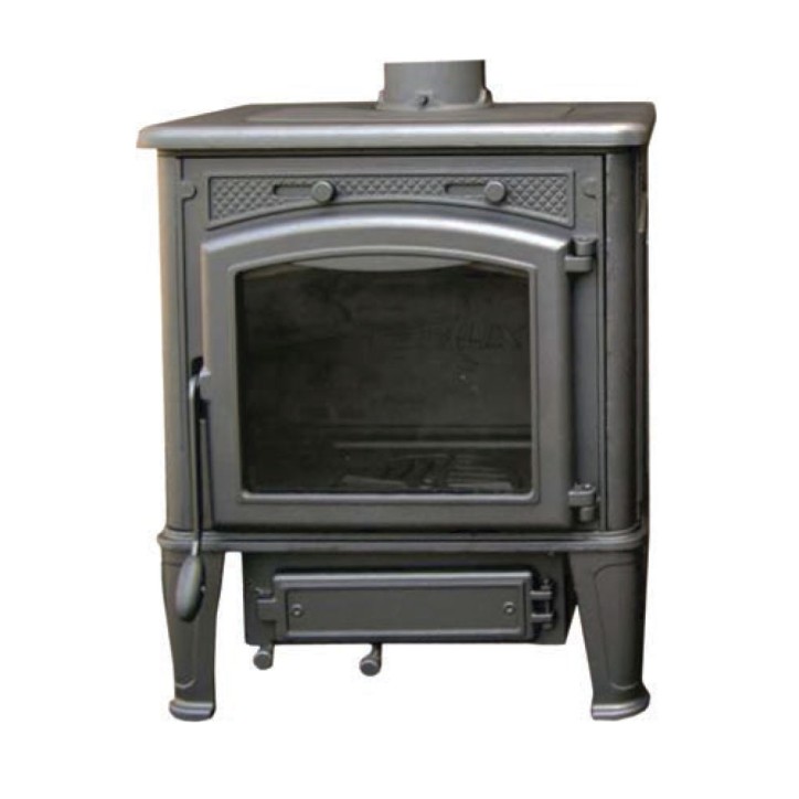 Estufa de leña L-ornament short kitchen con clapet