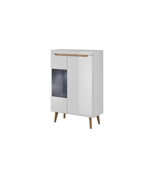 Vitrine NORDI 90 x 134 cm blanc