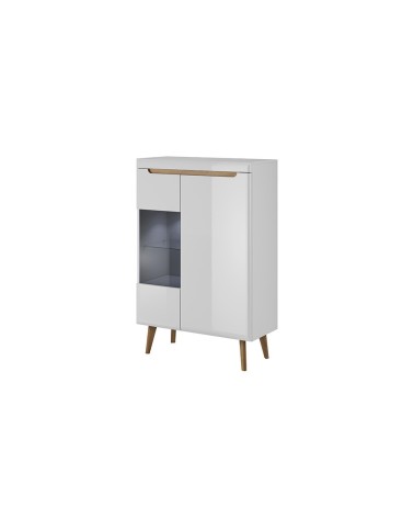 Vitrine NORDI 90 x 134 cm blanc