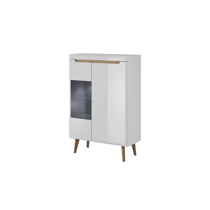 Vitrine NORDI 90 x 134 cm blanc