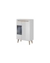 Vitrine NORDI 90 x 134 cm blanc