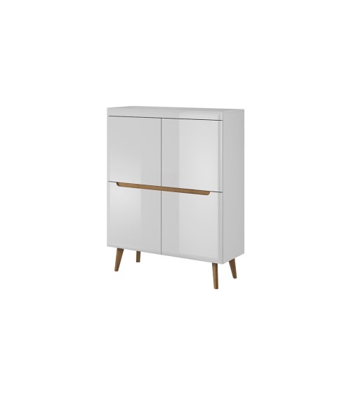 Buffet haut NORDI 107 x 134 cm blanc