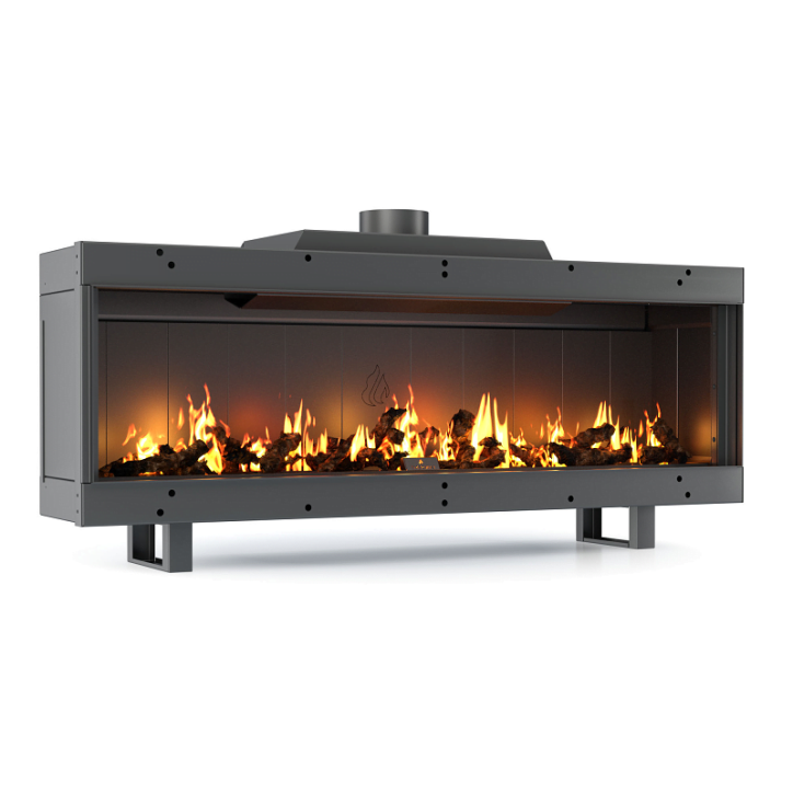 Inserto de chimenea GAS STRAIGHT 150cm