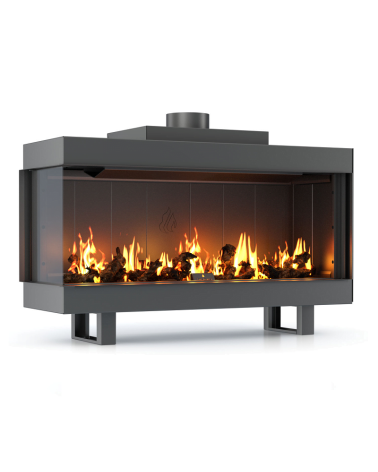 Inserto de chimenea GAS STRAIGHT 100cm
