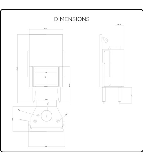 copy of Insert cheminée à bois AUVYS 10 kW