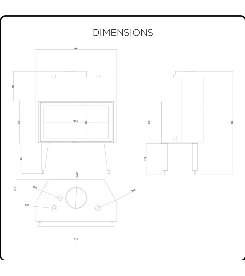 copy of Insert cheminée à bois AUVYS 10 kW