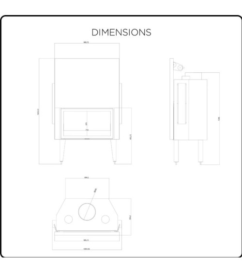 copy of Insert cheminée à bois AUVYS 10 kW