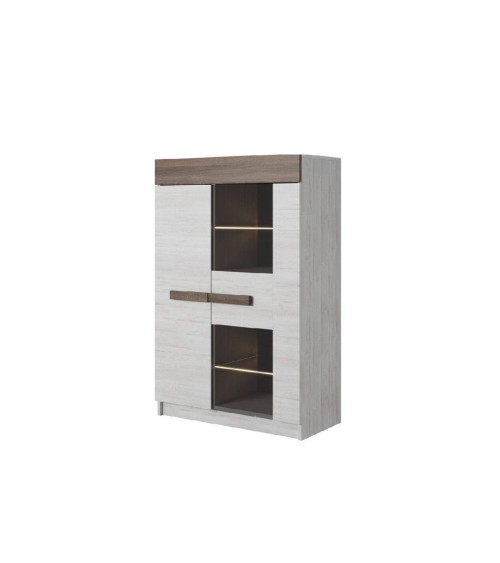 Ensemble salon THELMA 2 chêne blanc et truffe