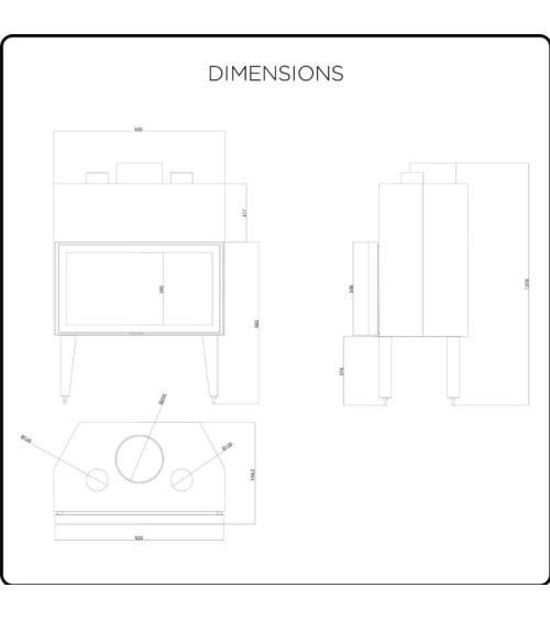 copy of Insert cheminée à bois AUVYS 10 kW