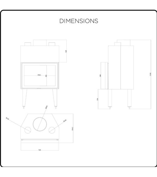 copy of Insert cheminée à bois AUVYS 10 kW