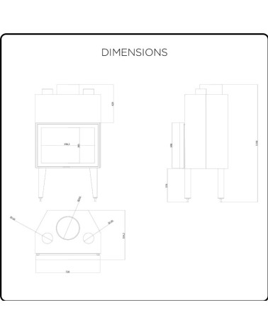 Insert Cheminée ATS Stable Air 700 - 14kW Eco design