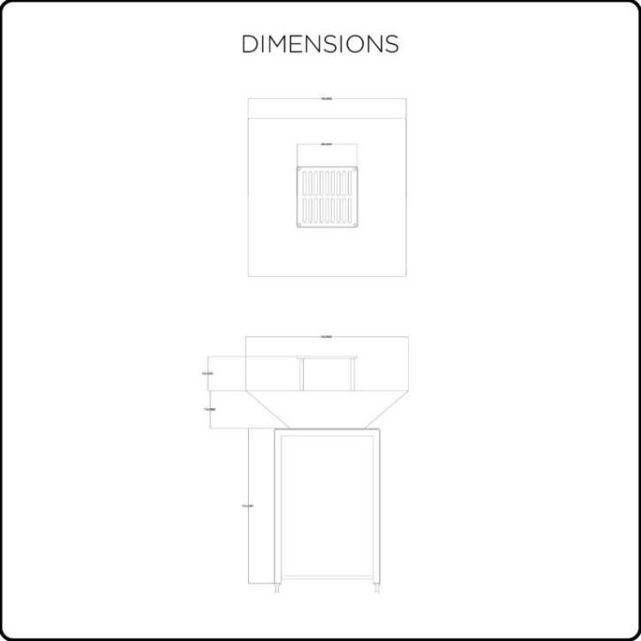 Barbecue SQUARE 750