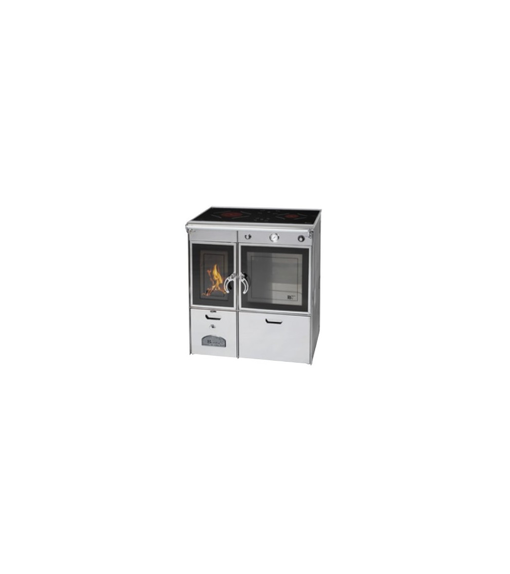 Cucina con la stufa a legna con forno - 17,4kw