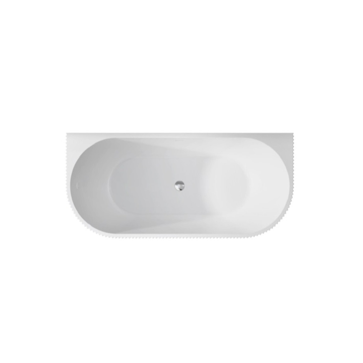 Baignoire autoportante LEYA noir et blanc - 170x78cm
