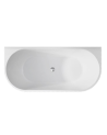 Vasca da bagno autoportante LEYA nero e bianco - 170 x 78 cm