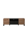 Salon complet KYOTO : table basse, meuble TV, vitrine, commode haute, (buffet)