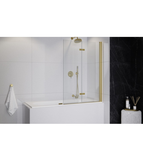 Pare baignoire catrix 2volets- Pare baignoire salle de bain - Décoration salle de bain