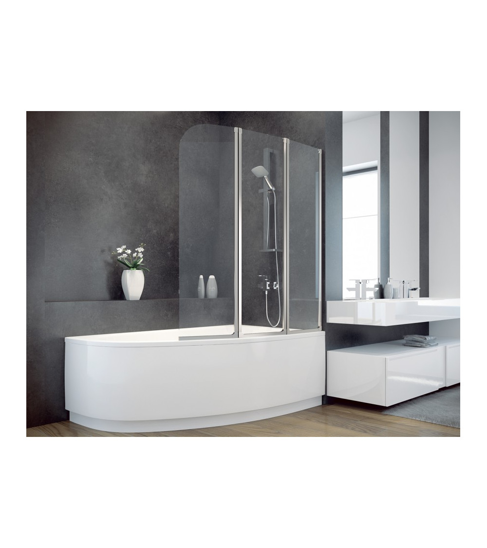 Pare baignoire catrix 2volets- Pare baignoire salle de bain - Décoration salle de bain
